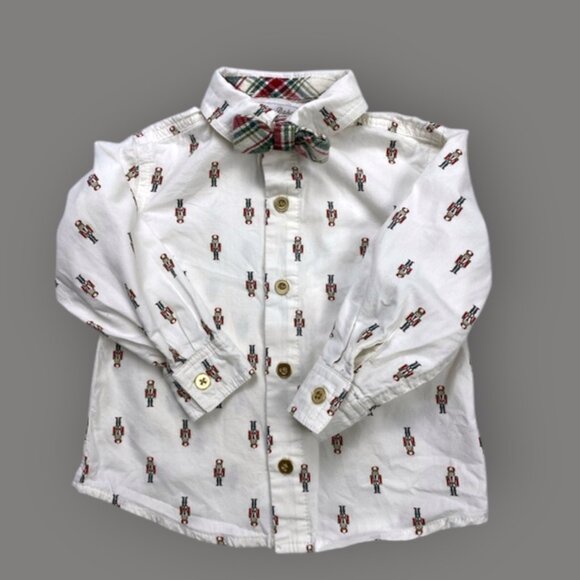 Tommy Bahama Nutcracker Holiday Button-Up Shirt size 18 Months - Picture 2 of 8